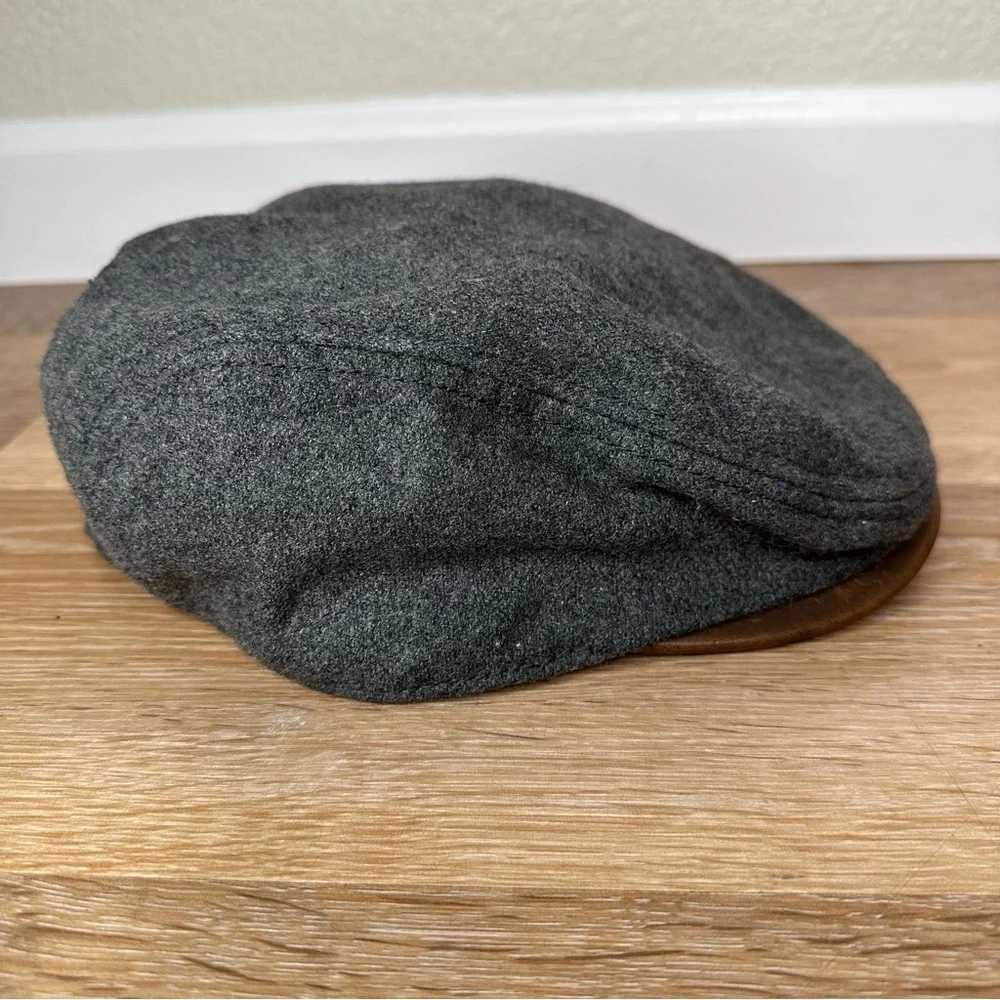 Gap Kids Wool Blend Dark Gray Paperboy Beret Hat, Size S/M